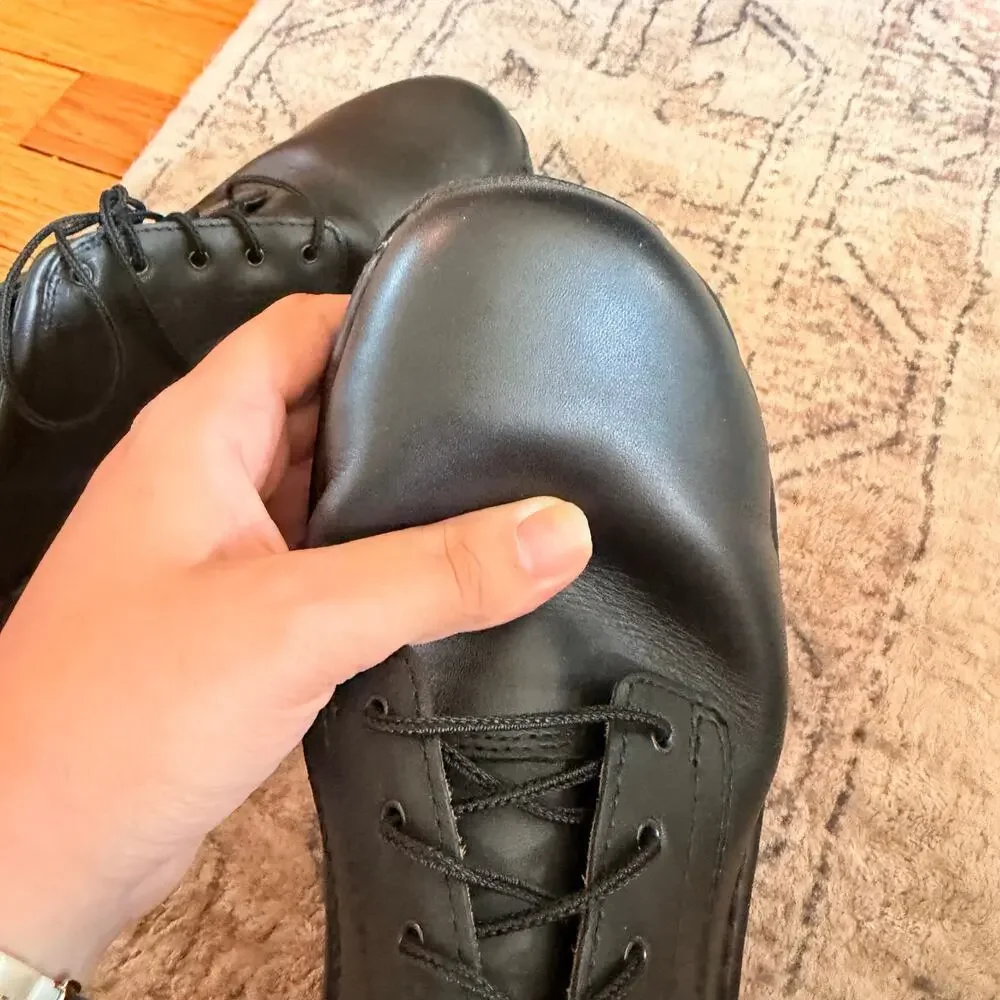 Red Wings 6703 Men's Safety Toe Oxford Black Leather Shoes SZ 10.5 Work Shoes